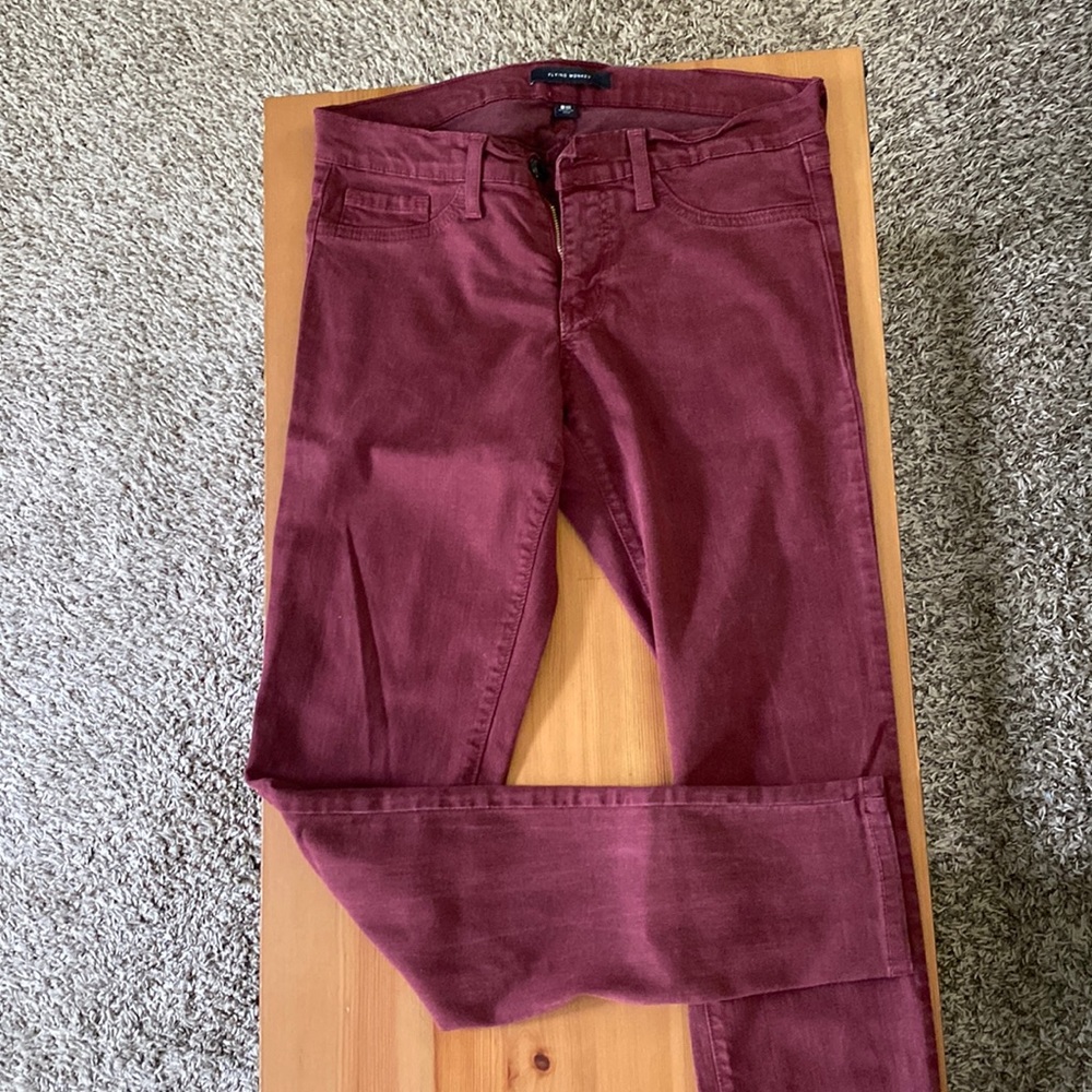 Flying Monkey Skinny Jeans - Maroon